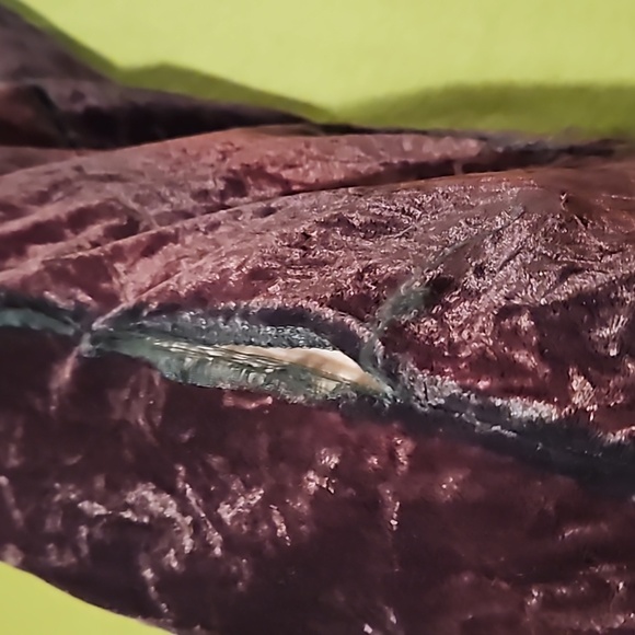 Maxima 100% Velvet Chocolate Gypsy Costume Gown Gold Sequins Beads Size Large 8 - Picture 17 of 17